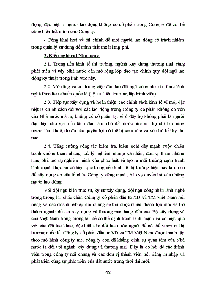 image for page Hoàn thiện cơ cấu tổ chức tại Công ty cổ phần đầu tư Xây dựng và Thương mại Việt Nam