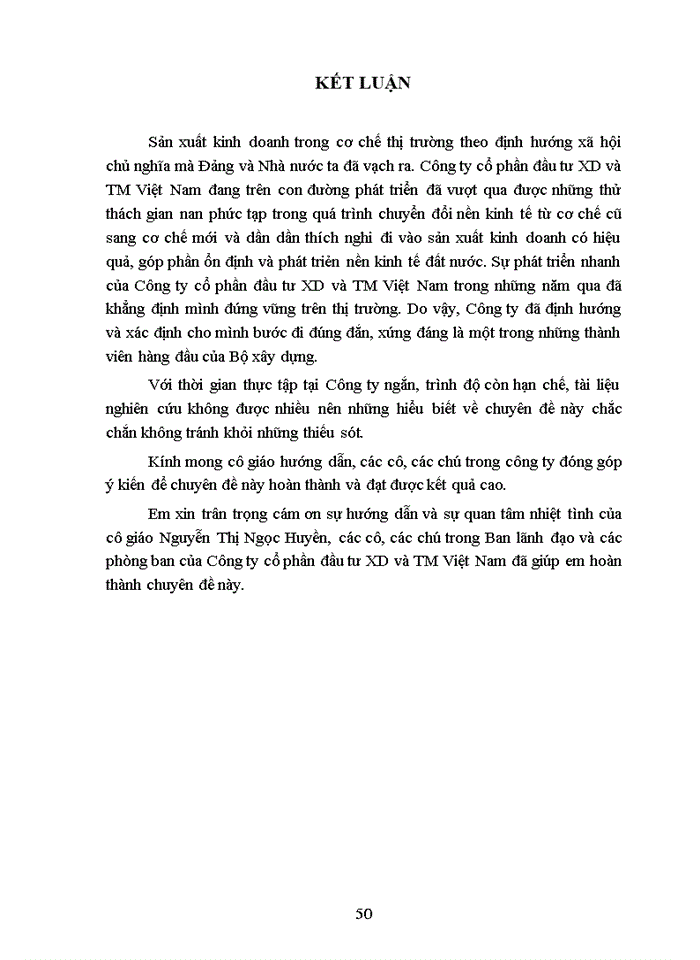 image for page Hoàn thiện cơ cấu tổ chức tại Công ty cổ phần đầu tư Xây dựng và Thương mại Việt Nam