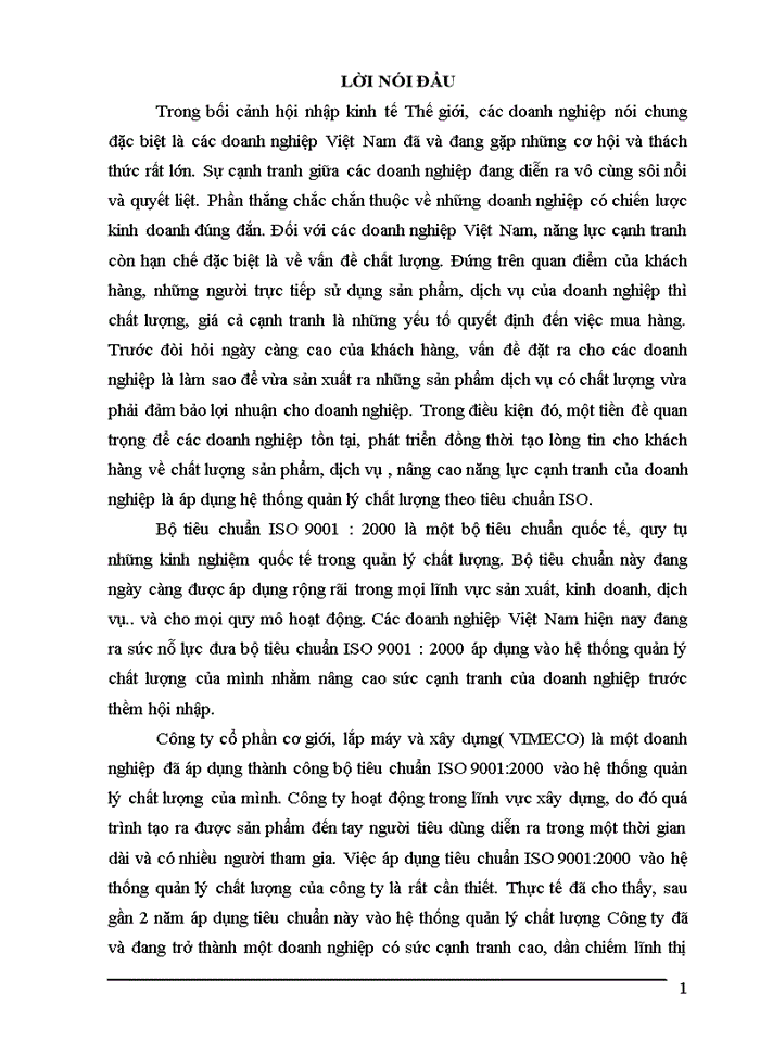 image for page Hệ thống quản lý chất lượng theo tiêu chuẩn iso 9001 2000 ở Công ty Xây dựng vimeco