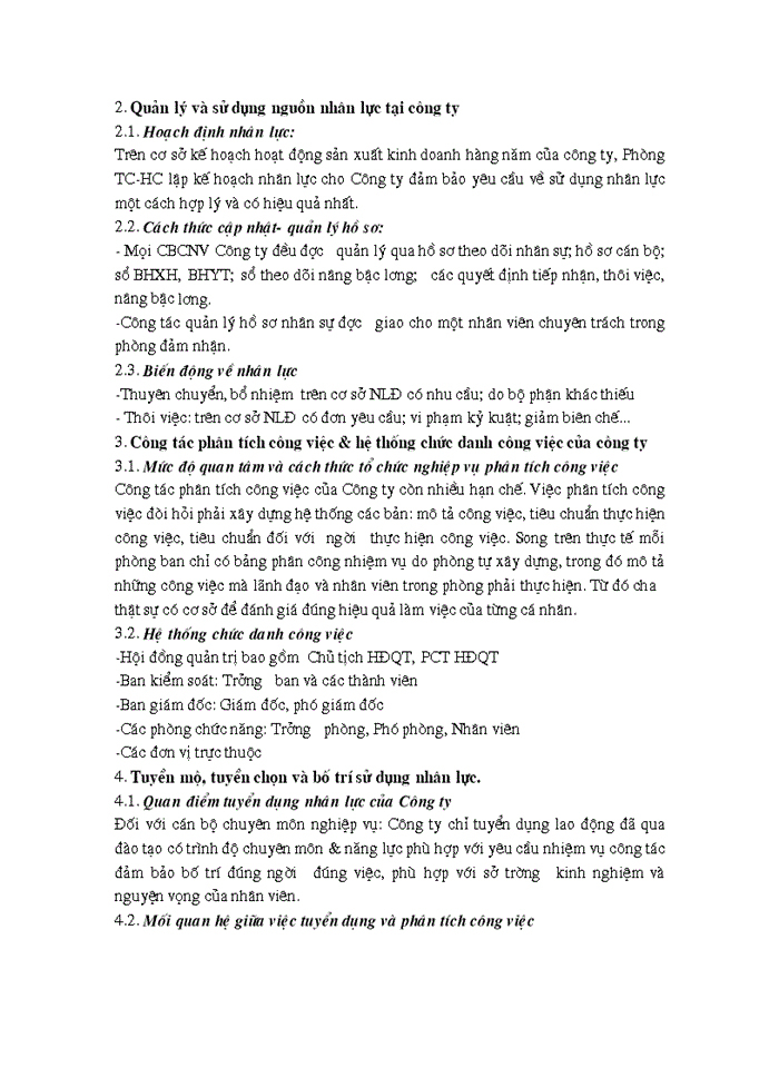 image for page Thực trạng công tác QLLĐ của Công ty Cổ phần Thương mại và VT Sông Đà