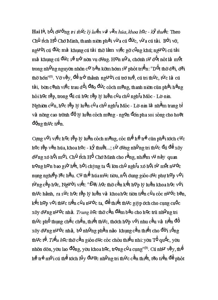 image for page Tư tưởng Tư tưởng Hồ Chí Minh về bồi dưỡng thế hệ cách mạng cho đêi sau