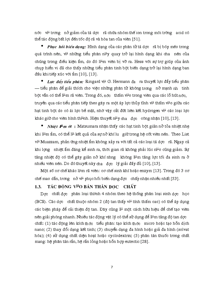image for page Nghiên cứu bμo chế viên nén cefadroxil Giải phóng nhanh bằng phương pháp dập viên qua tạo hạt ướt