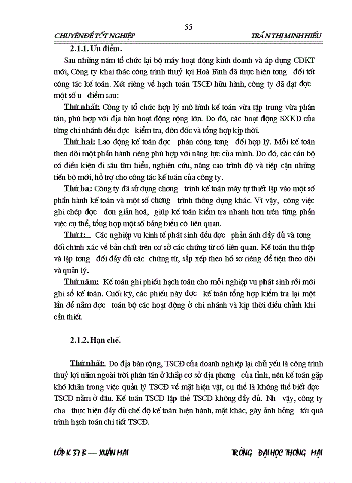 image for page Vận dụng chuẩn mực Kế toán Việt Nam vào việc hoàn thiện công tác Kế toán Tài sản cố định tại công ty khai thác công trình thuỷ lợi Hòa Bình