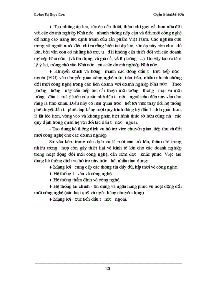 image for page Một số vấn đề về đổi mới công nghệ trong các Doanh nghiệp công nghệ ở Việt Nam
