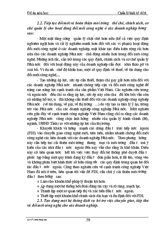 image for page Vấn đề đổi mới công nghệ trong các Doanh nghiệp Công nghiệp Nhà nước ở Việt Nam