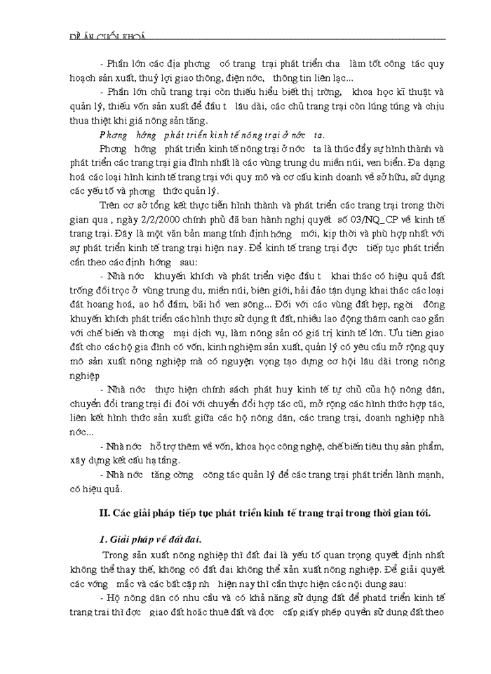 image for page Thực trạng và Giải pháp phát triển kinh tế trang trại ở nước ta