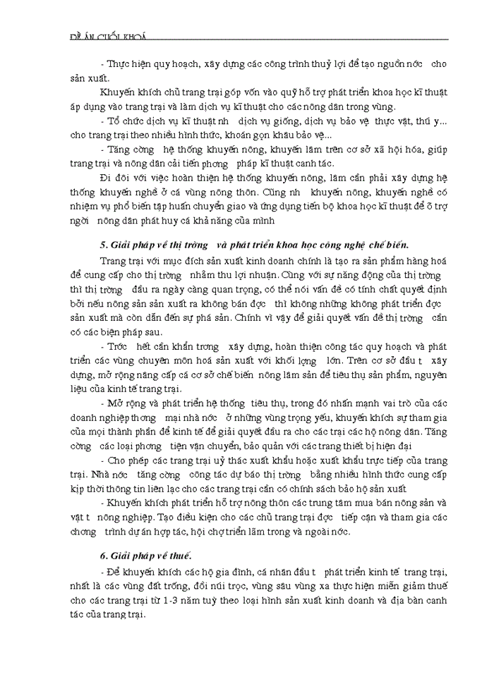 image for page Thực trạng và Giải pháp phát triển kinh tế trang trại ở nước ta