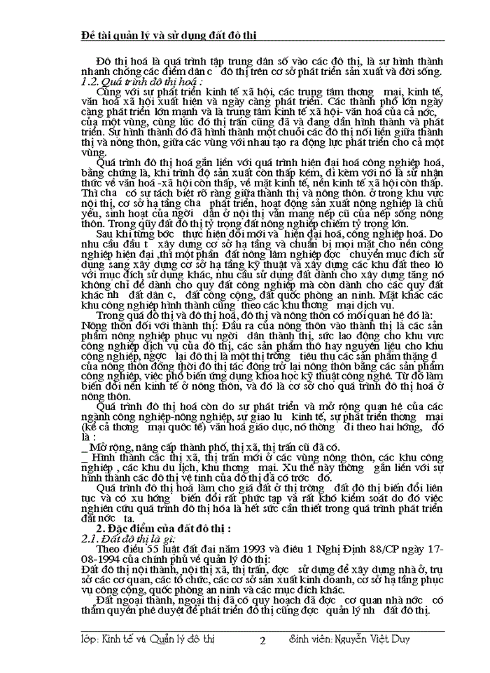 image for page Quản lý và sử dụng đất đô thị