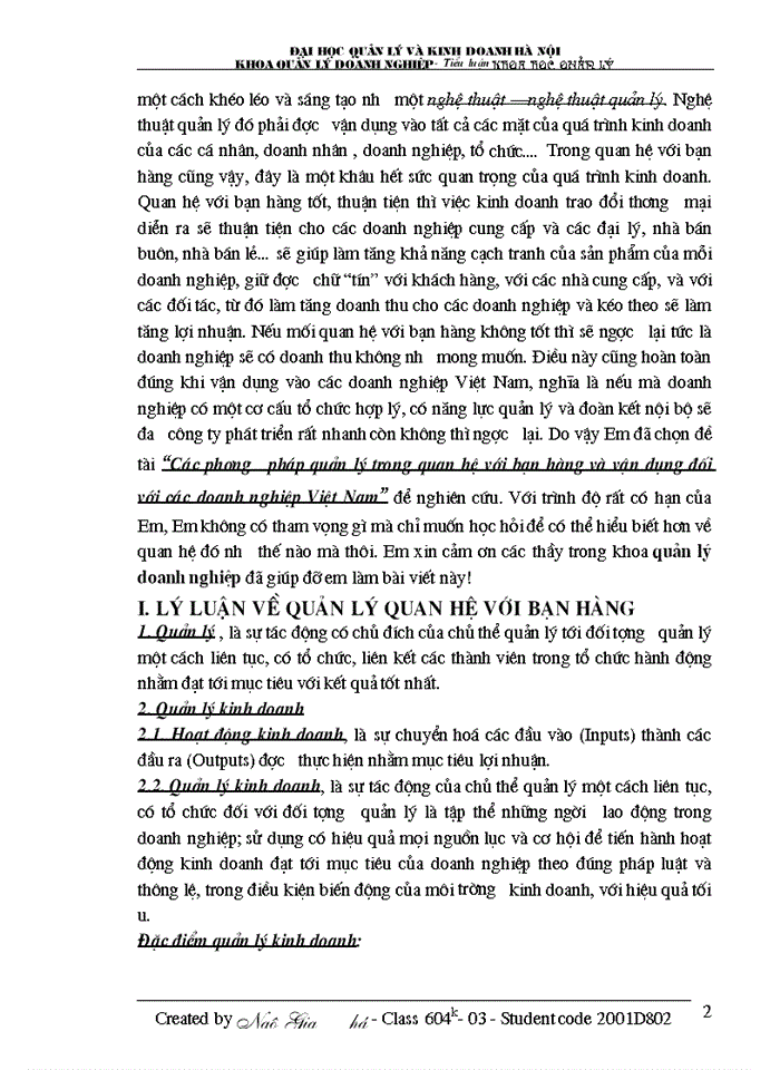 image for page Các phương pháp quản lý trong quan hệ với bạn hàng và vận dụng đối với các doanh nghiệp Việt Nam