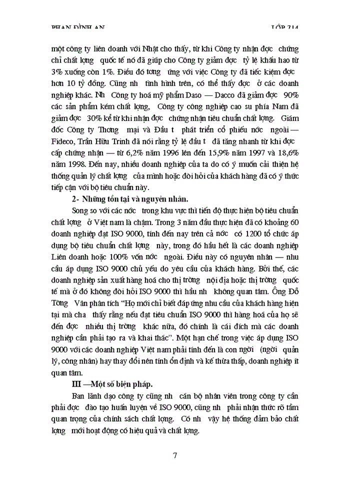 image for page ISO 9000 và áp dụng mô hình quản lý chất lượng tiên tiến trong các doanh nghiệp Việt Nam