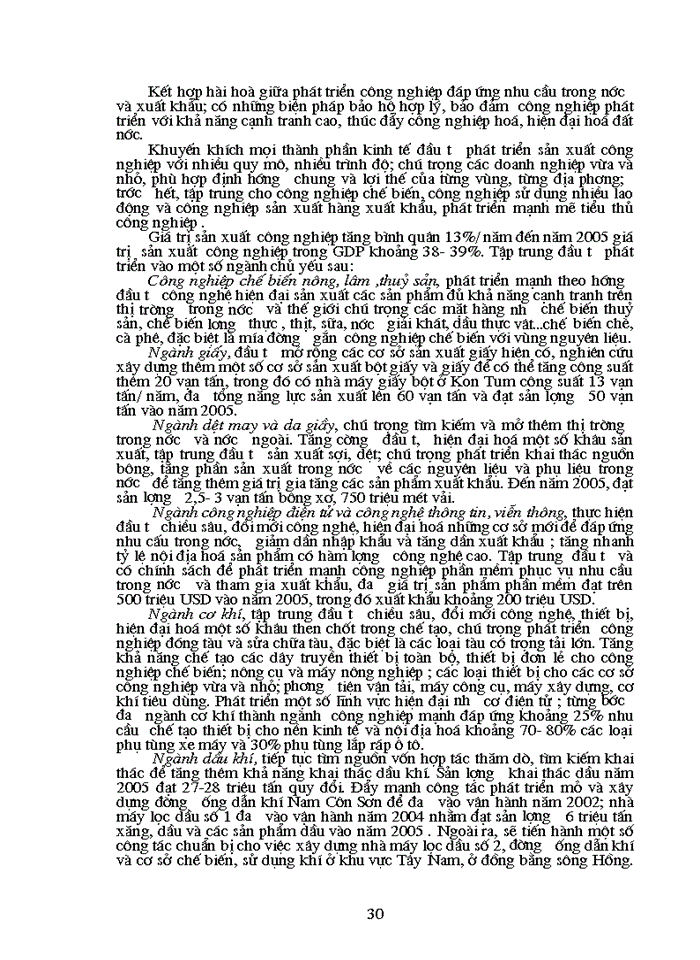 image for page Kế hoạch chuyển dịch cơ cấu ngành kinh tế ở nước ta thời kỳ 2001 2005