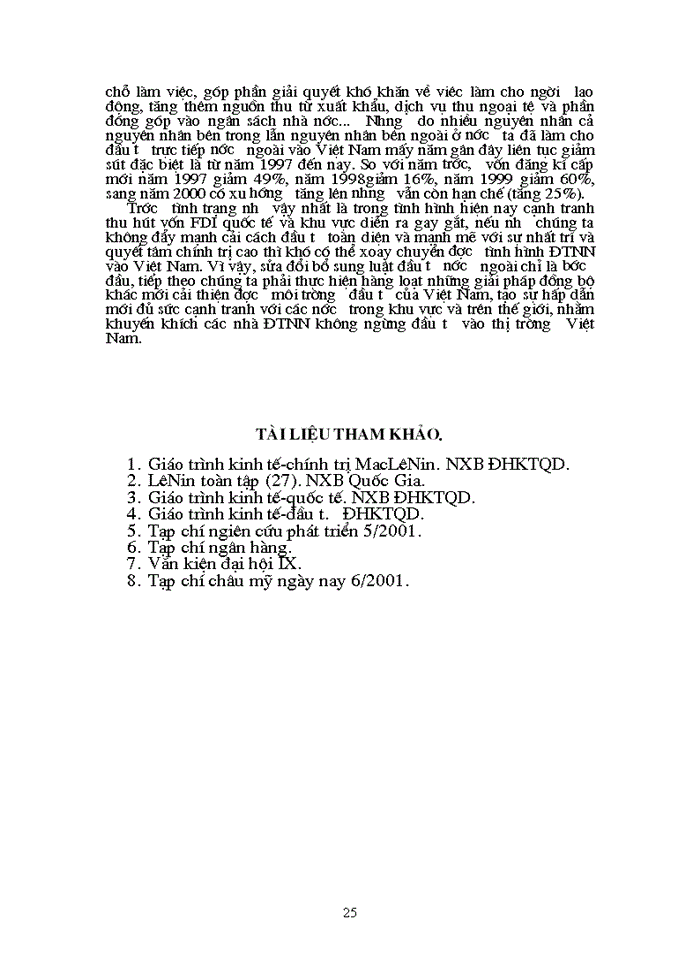 image for page Lý luận Xuất khẩu tư bản và vấn đề thu hút đầu tư trực tiếp nước ngoài FDI Việt Nam hiện nay