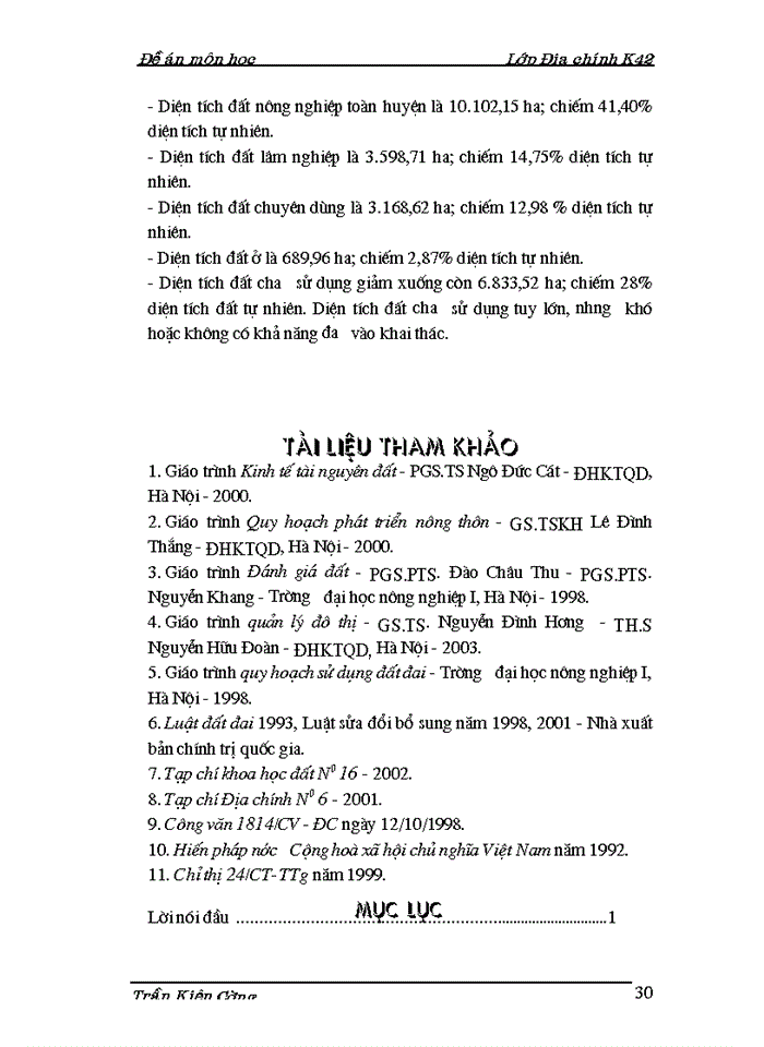 image for page Đánh giá hiện trạng sử dụng đất phục vụ cho công tác quy hoạch sử dụng đất lấy ví dụ huyện Hà Trung - tỉnh Thanh Hoá