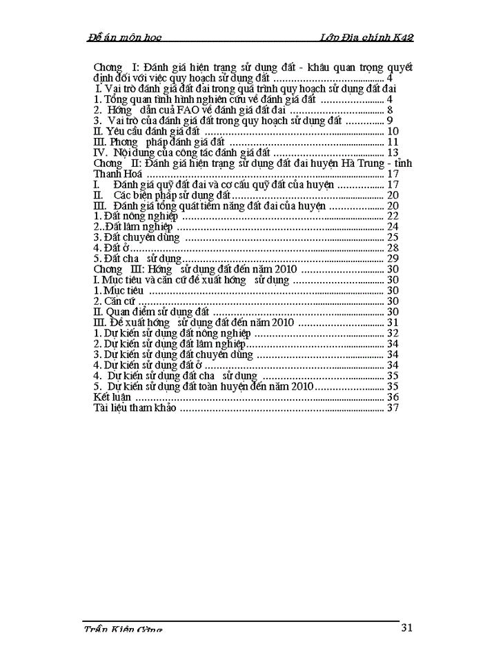 image for page Đánh giá hiện trạng sử dụng đất phục vụ cho công tác quy hoạch sử dụng đất lấy ví dụ huyện Hà Trung - tỉnh Thanh Hoá