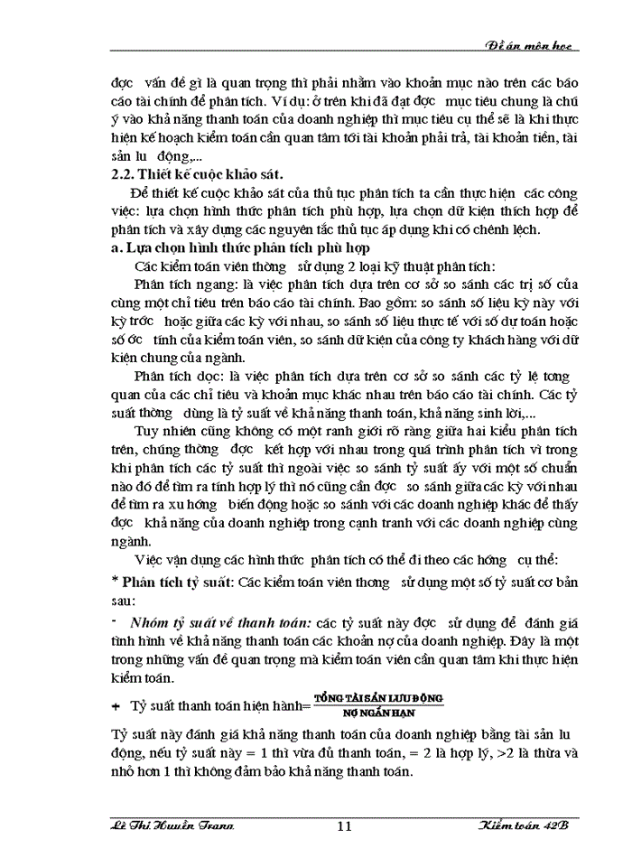 image for page Thủ tục phân tích và vận dụng thủ tục phân tích trong giai đoạn lập kế hoạch Kiểm toán Báo cáo tài chính
