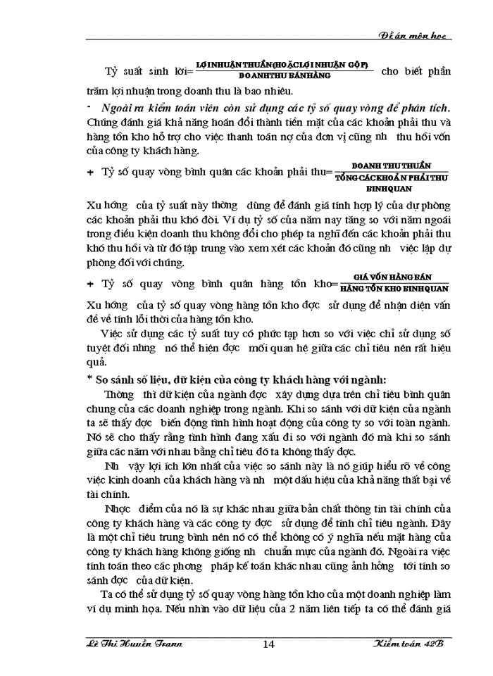 image for page Thủ tục phân tích và vận dụng thủ tục phân tích trong giai đoạn lập kế hoạch Kiểm toán Báo cáo tài chính