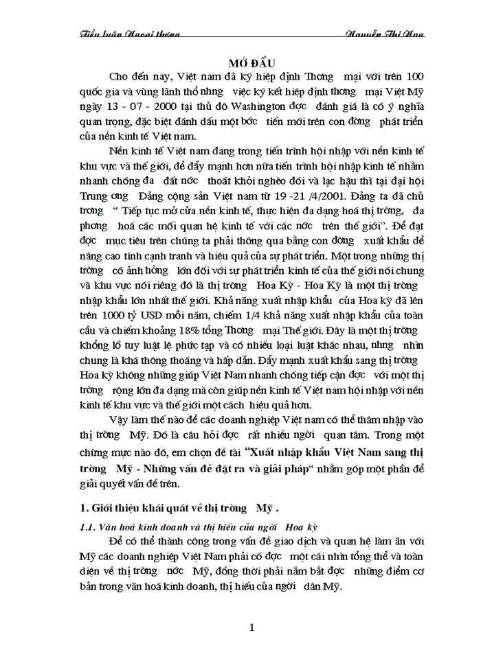 image for page Xuất nhập khẩu Việt Nam sang thị trường Mỹ - Những vấn đề đặt ra và Giải pháp