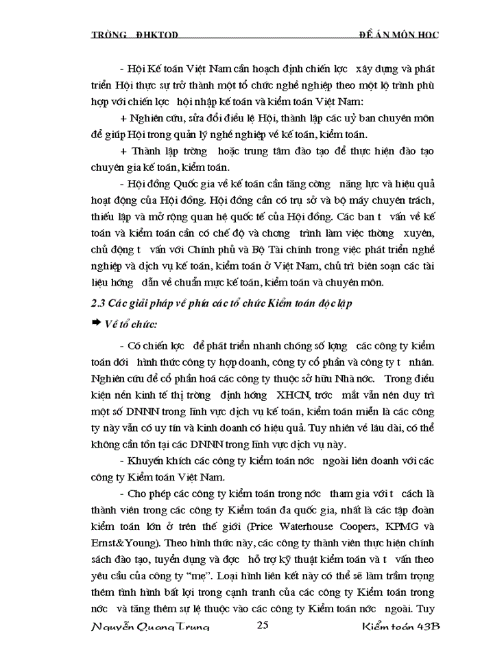 image for page Hoạt động của Kiểm toán độc lập trong nền Kinh tế Thị trường