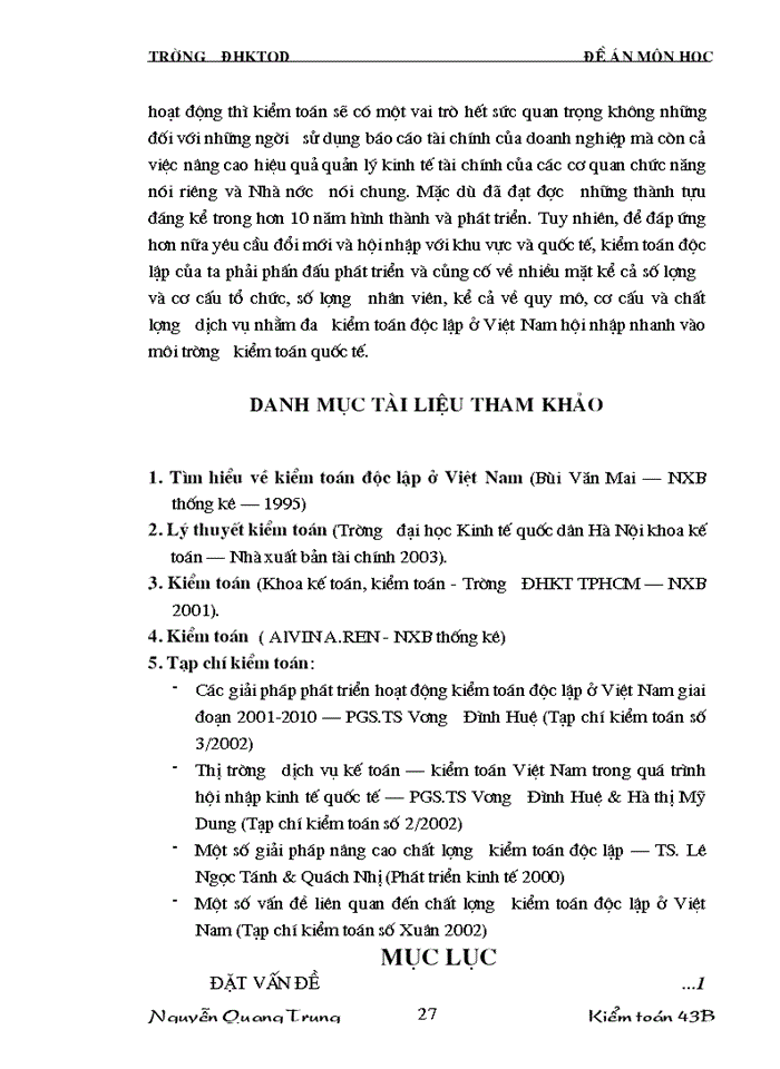 image for page Hoạt động của Kiểm toán độc lập trong nền Kinh tế Thị trường