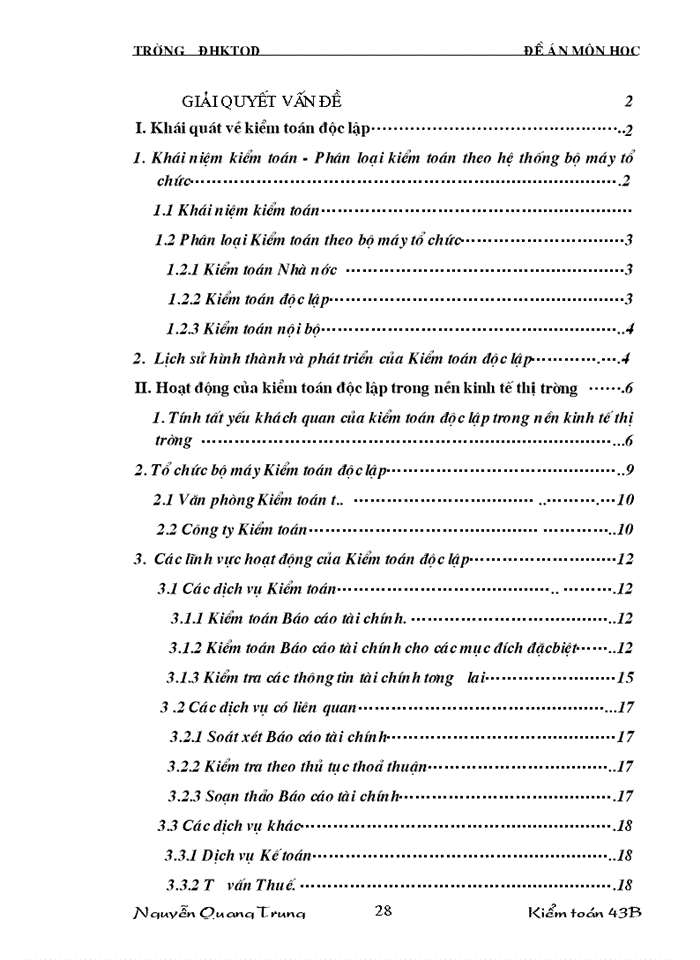 image for page Hoạt động của Kiểm toán độc lập trong nền Kinh tế Thị trường