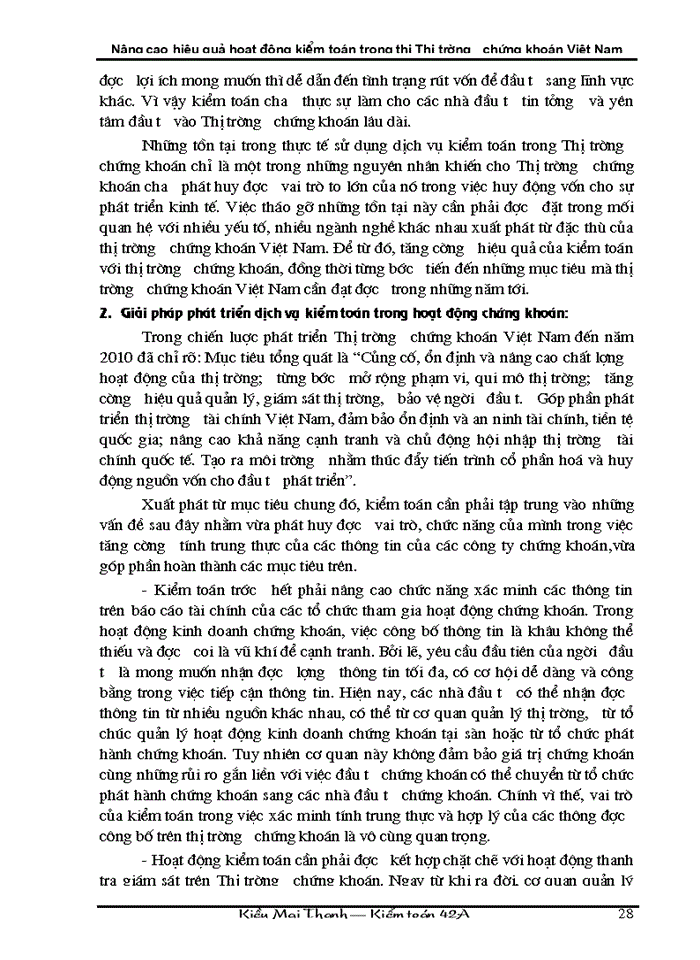 image for page Nâng cao hiệu quả hoạt động Kiểm toán trong thị Thị trường Chứng khoán Việt Nam