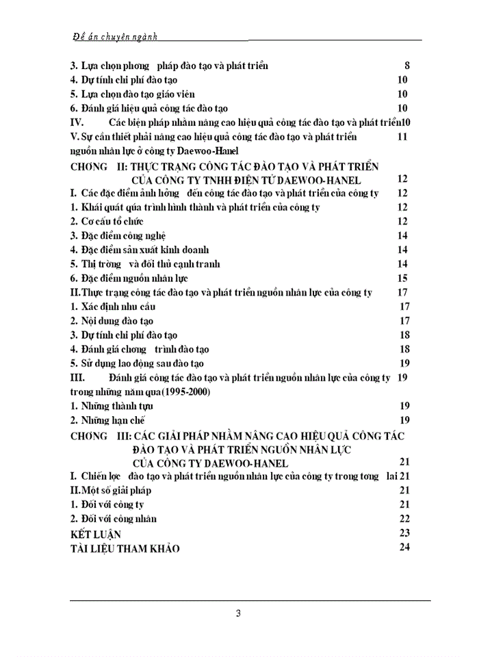 image for page Thực trạng công tác đào tạo và phát triển của Công ty Trách nhiệm Hữu hạn Điện tử Daewoo-Hanel