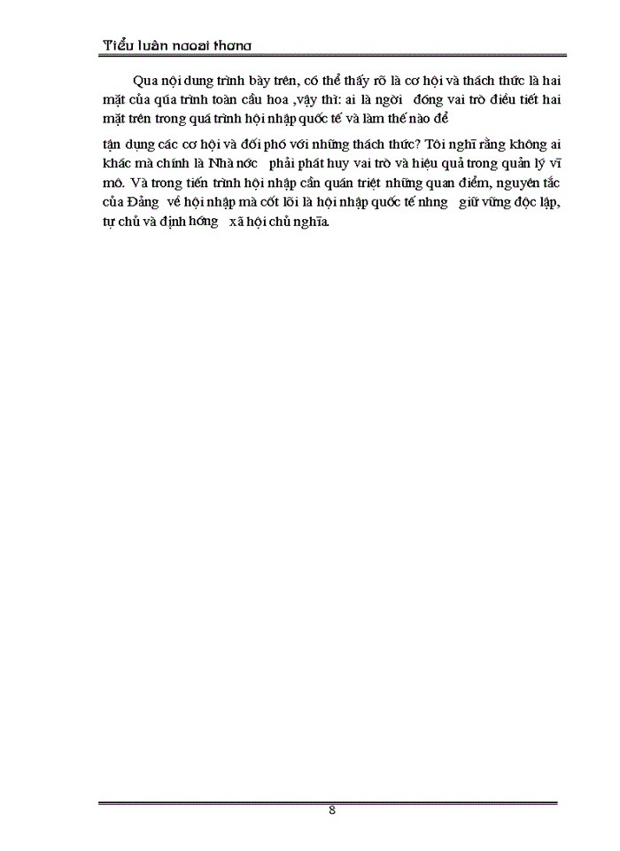 image for page Toàn cầu hoá và hội nhập kinh tế xu thế thời cơ và thách thức