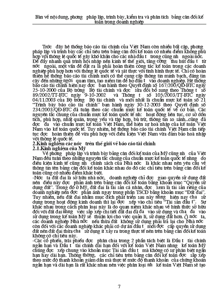 image for page Bàn về nội dung phương pháp lập trình bày kiểm tra và phân tích bảng cân đối Kế toán trong doanh nghiệp