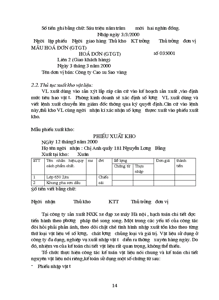 image for page Hạch toán Nguyên vật liệu ở Công ty sản xuất- Xuất nhập khẩu xe đạp xe máy Hà Nội