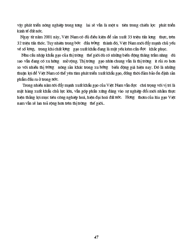 image for page Đánh giá về sản xuất và Xuất khẩu lúa gạo của Việt Nam trong giai đoạn 1989 đến nay