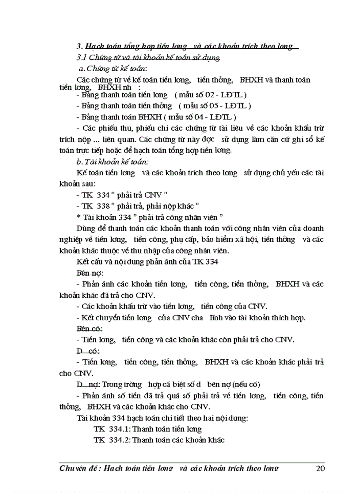 image for page Hạch toán tiền lương và các khoản trích theo lương