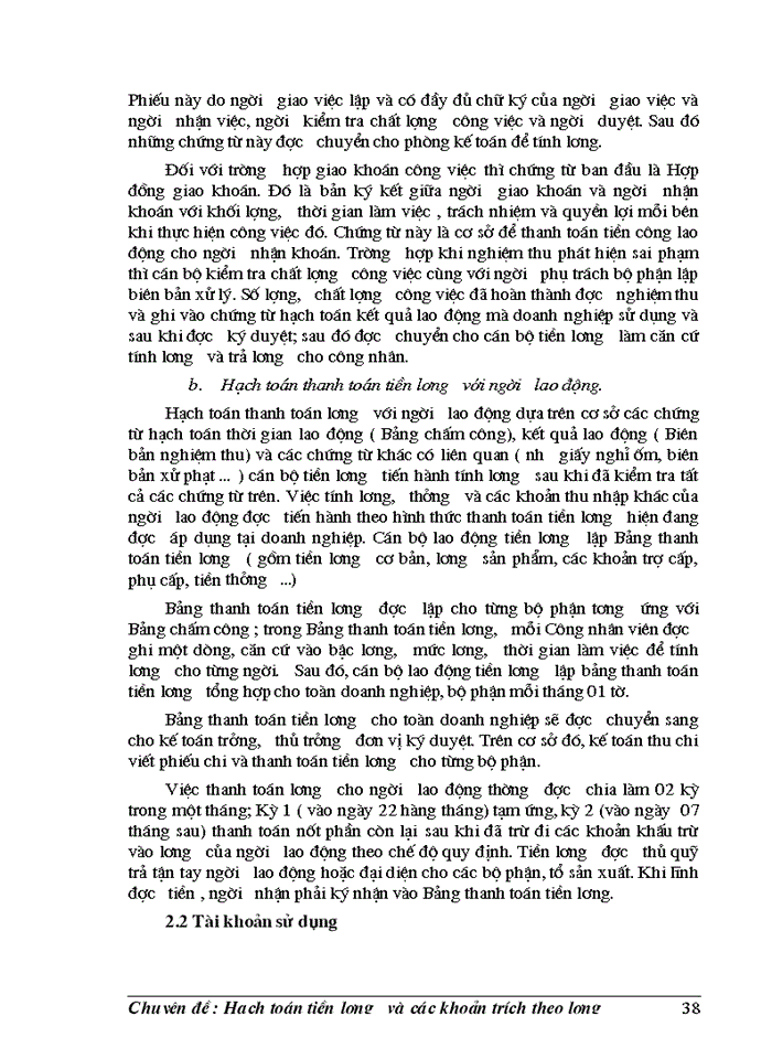 image for page Hạch toán tiền lương và các khoản trích theo lương