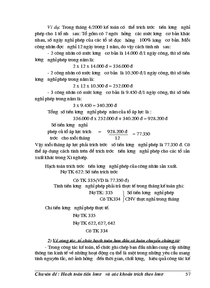 image for page Hạch toán tiền lương và các khoản trích theo lương