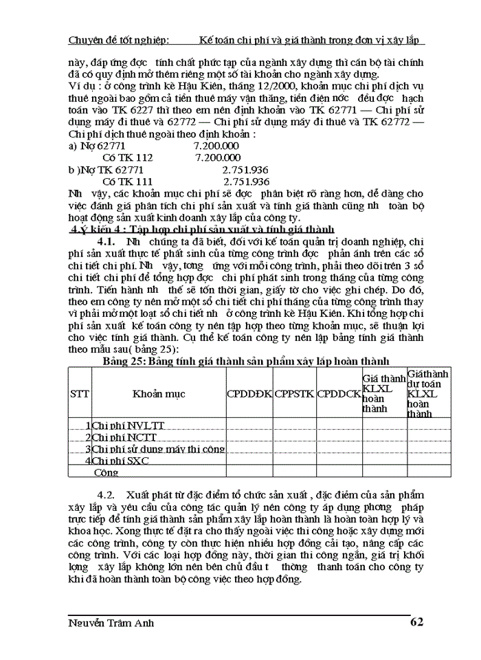 image for page Kế toán tập hợp chi phí và tính giá thành Xây lắp ở Công ty Xây dựng và trang trí nội thất Bạch Đằng