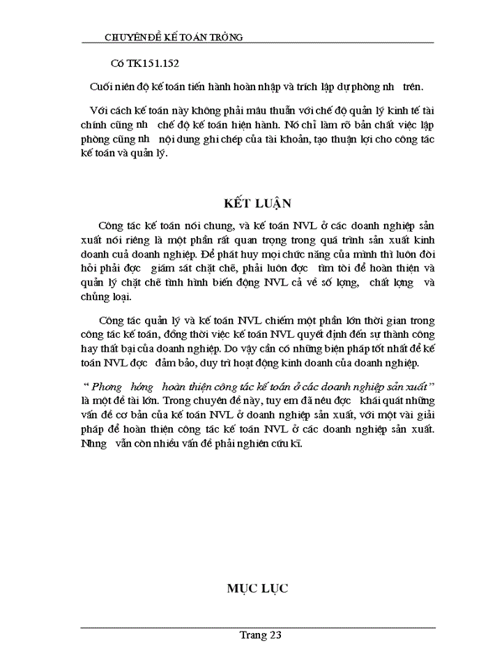 image for page Một số ý kiến nhằm hoàn thiện Kế toán Nguyên vật liệu ở các doanh nghiệp sản xuất