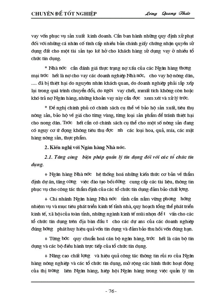 image for page Giải pháp nâng cao chất lượng tín dụng tại Ngân hàng Nông nghiệp và Phát triển Nông thôn tỉnh Hưng Yên