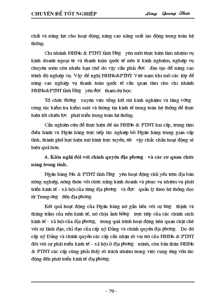 image for page Giải pháp nâng cao chất lượng tín dụng tại Ngân hàng Nông nghiệp và Phát triển Nông thôn tỉnh Hưng Yên