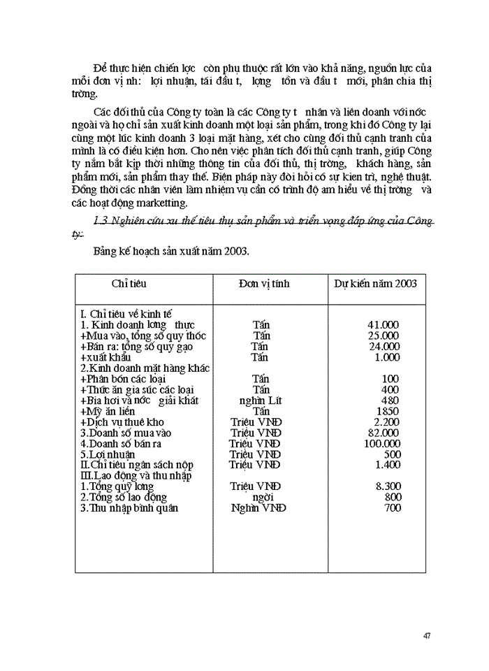 image for page Tình hình sản xuất và Tiêu thụ Sản phẩm tại Công ty vận tải Xây dựng và chế biến lương thực Vĩnh Hà
