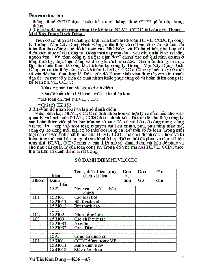 image for page THS Kế toán nguyên liệu vật liệu vật liệu và Công cụ dụng cụ tại Công ty Thương mại Xây dựng Bạch Đằng