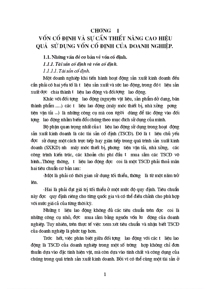 image for page Tình hình quản lý và sử dụng Vốn cố định ở Công ty Cao Su Sao Vàng