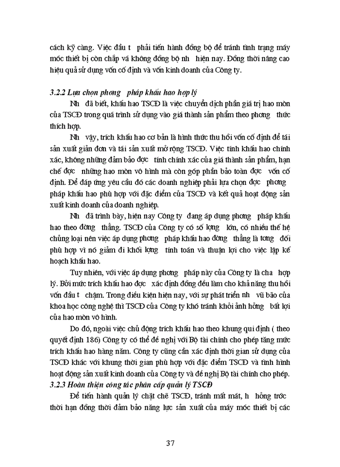 image for page Tình hình quản lý và sử dụng Vốn cố định ở Công ty Cao Su Sao Vàng