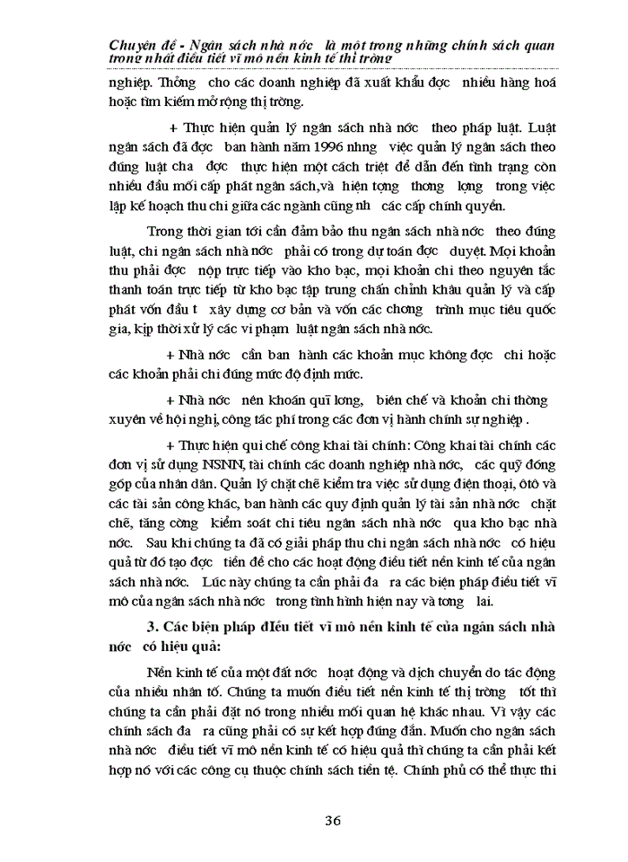 image for page Chuyên đề - Ngân sách Nhà nước là một trong những chính sách quan trọng nhất điều tiết vĩ mô nền Kinh tế Thị trường