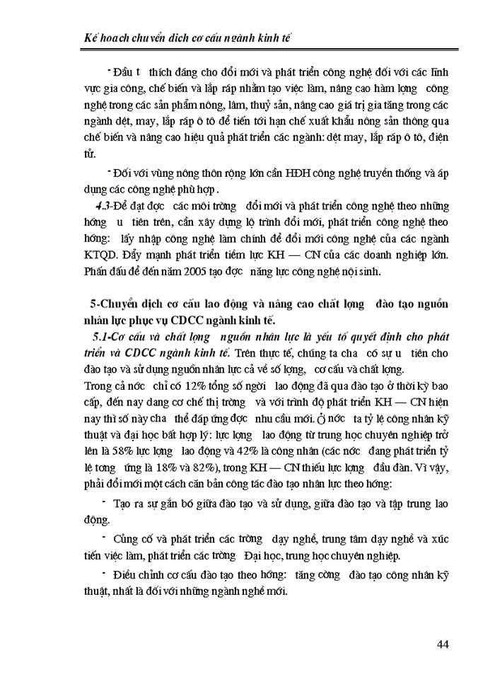 image for page Đánh giá khái quát quá trình chuyển dịch cơ cấu ngành kinh tế ở nước ta thời kỳ kế hoạch 1996-2000