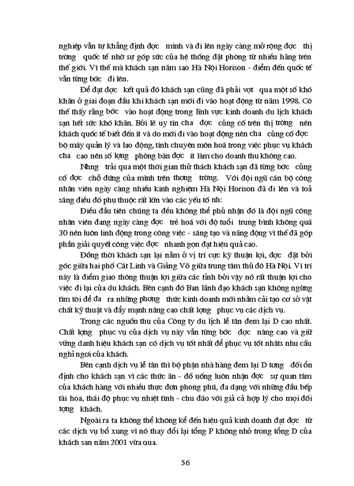 image for page Nội dung nghiệp vụ phục vụ buồng tại khách sạn Hà Nội Horison