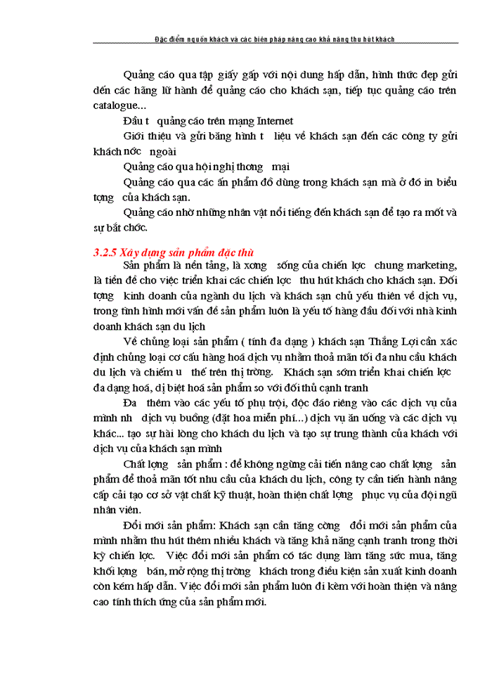 image for page Đặc điểm nguồn khách và các biện pháp nâng cao khả năng thu hút khách