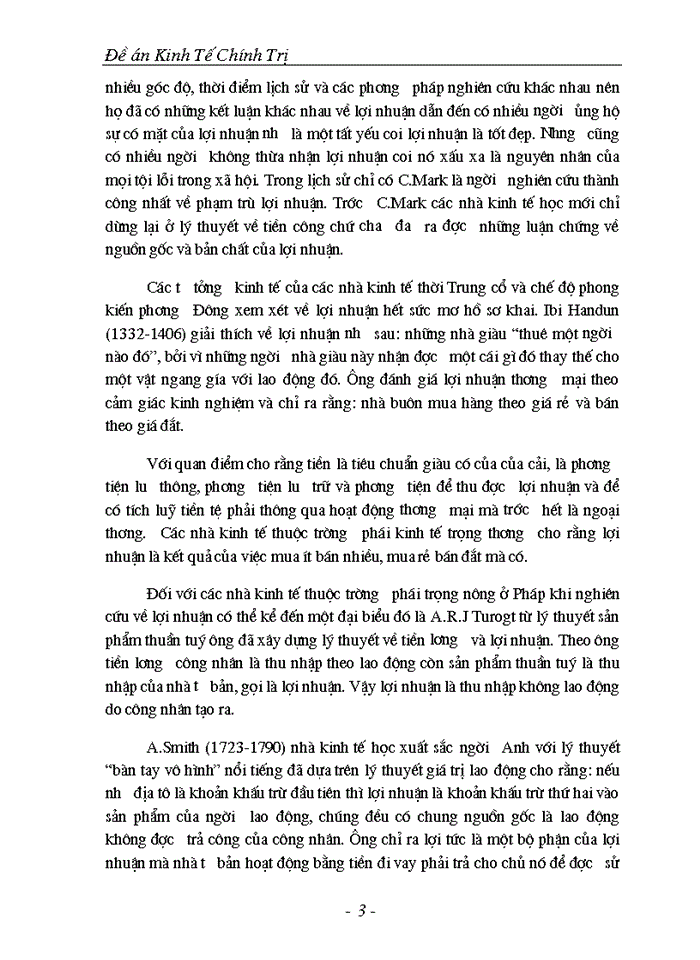image for page Quan điểm lợi nhuận của các trường phái trước C Mark