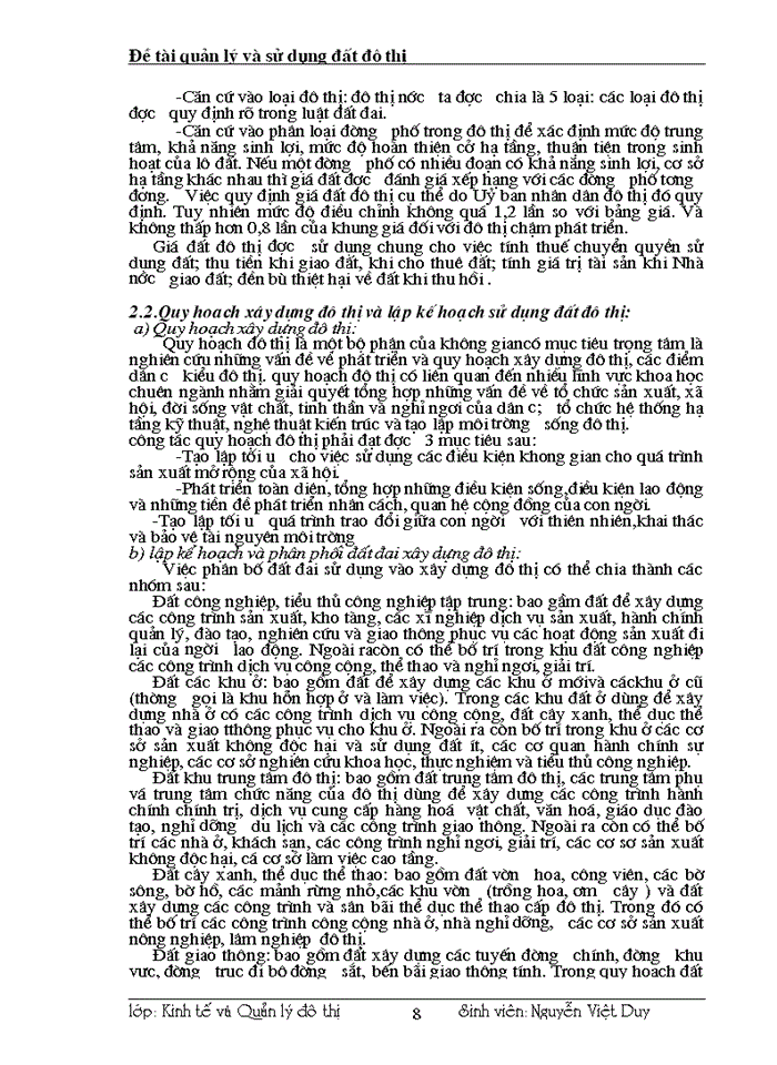 image for page Quản lý và sử dụng đất đô thị