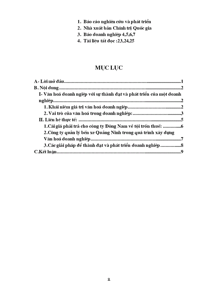 image for page Văn Hóa doanh ngiệp với sự thành đạt và phát triển của một Doanh nghiệp