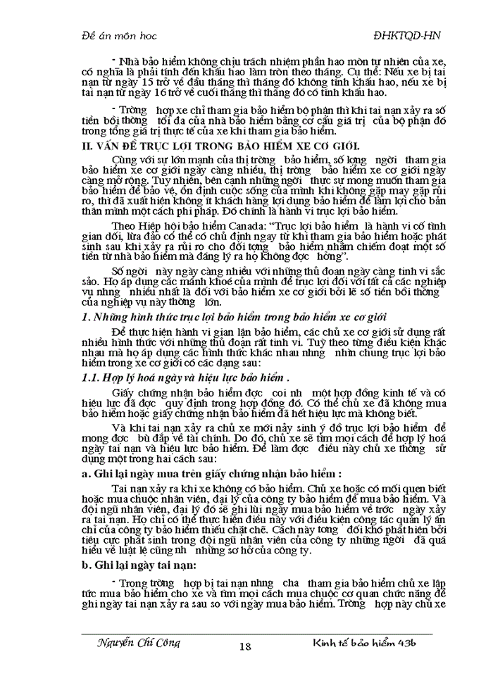 image for page Trục lợi Bảo hiểm vật chất xe cơ giới và Một số biện pháp phòng chống trục lợi Bảo hiểm