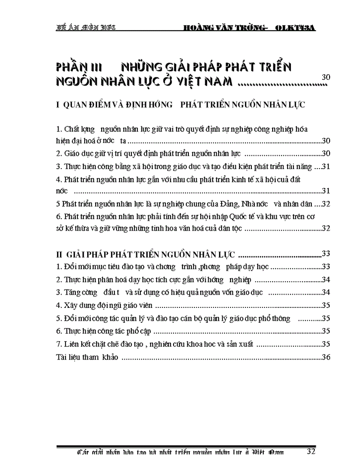 image for page Các Giải pháp đào tạo và phát triển nguồn nhân lực ở Việt Nam hiện nay